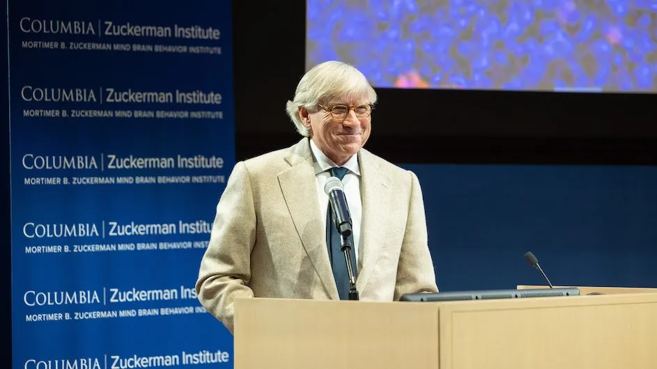 Bollinger at the Zuckerman Institute event.