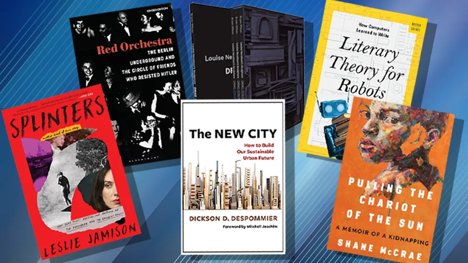6 book covers of books by Columbia faculty and/or research scholars.